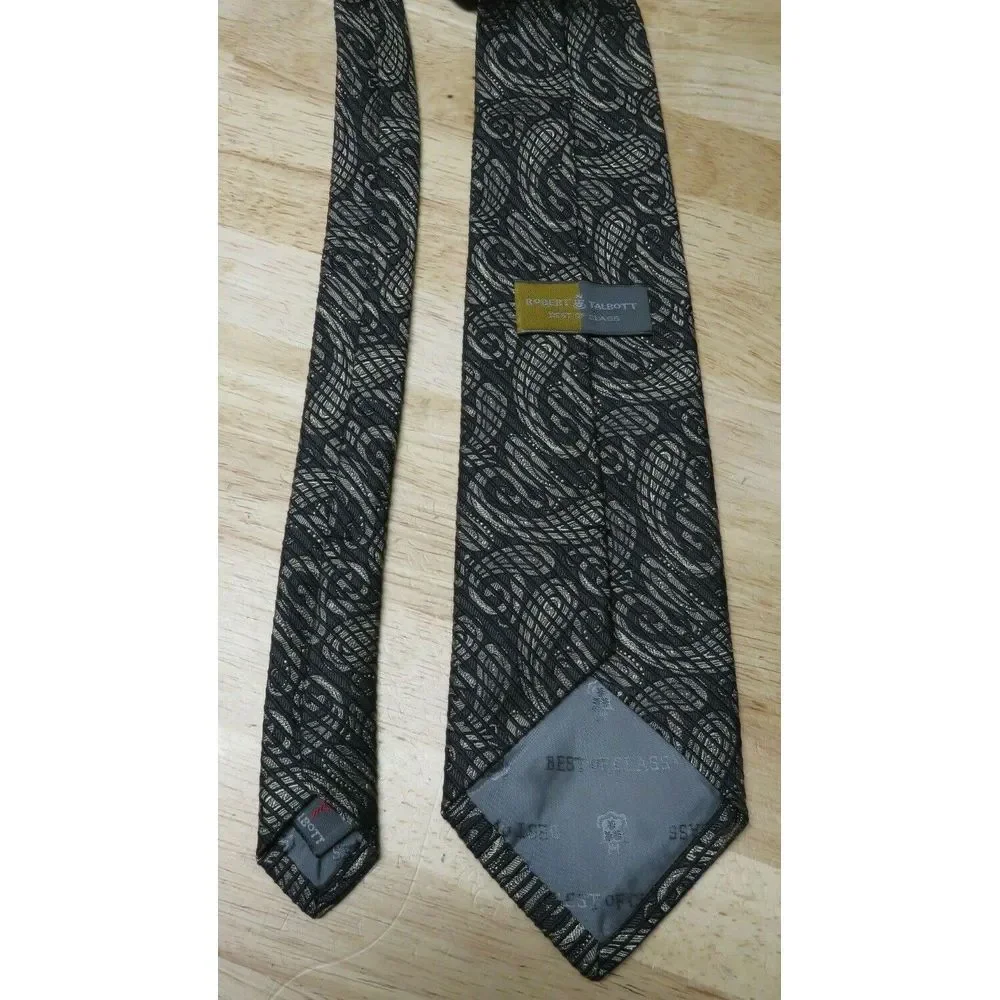 Robert Talbott Best Of Class Neck Tie Mens Hand‎ Sewn Silk Paisley USA Made - Picture 8 of 10